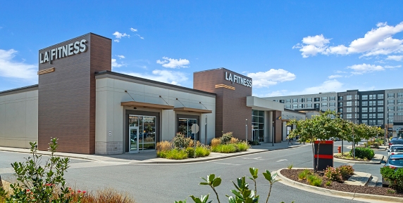 LA Fitness entrance at Yard 56